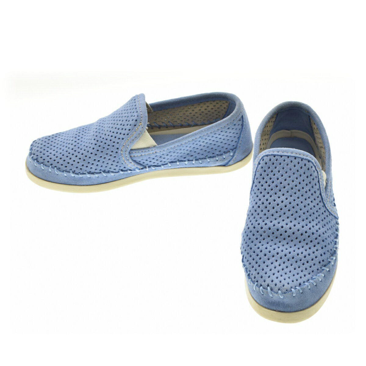 MINNETONKA / ミネトンカ679P パンチング スエードスリッポン