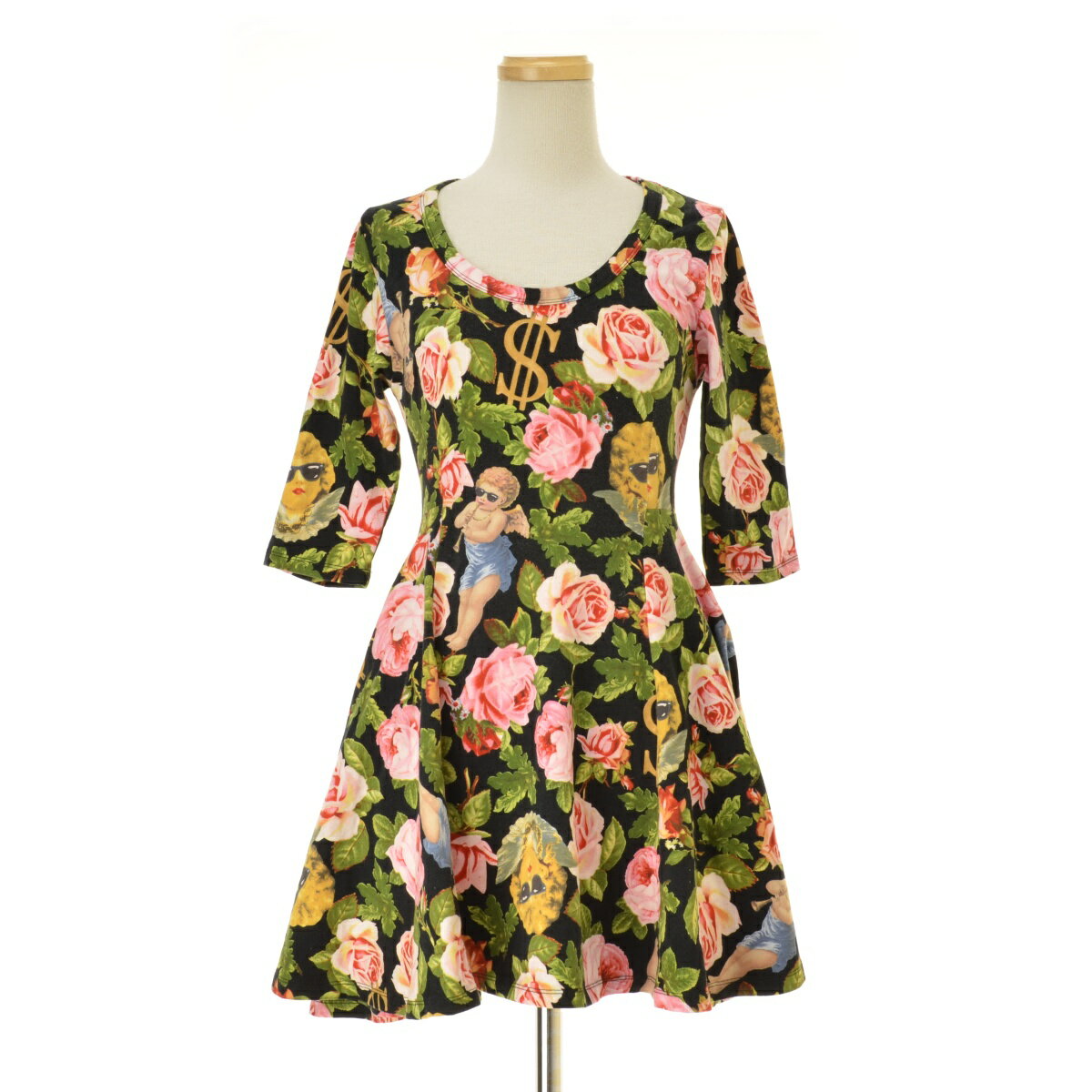 Rakuten - 【中古】JOY RICH / ジョイリッチプリントフレア五分袖チュニック【cacgaecf-l】