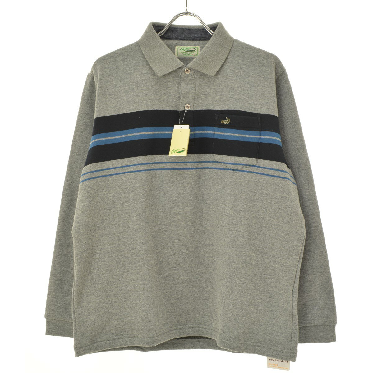 【中古】Crocodile / クロコダイル裏起毛長袖ポロシャツ【cacgacca-m】
