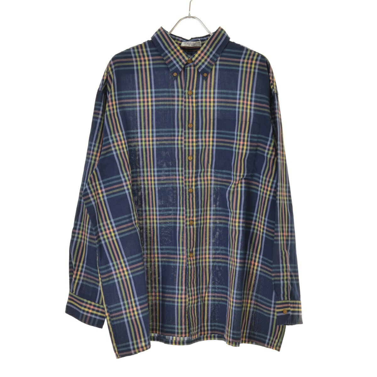 【中古】ARROW / アロー80s SPORT チェック ボタンダウン長袖シャツ【cacfbcci-m】