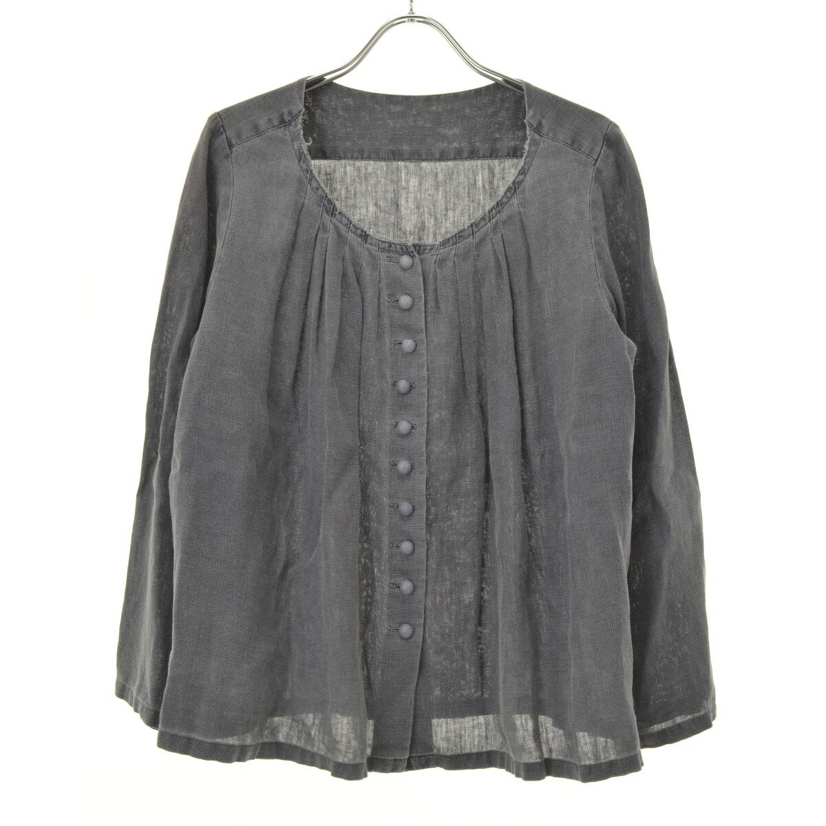 楽天市場】nest robe リネンスタンドフリルブラウスの通販
