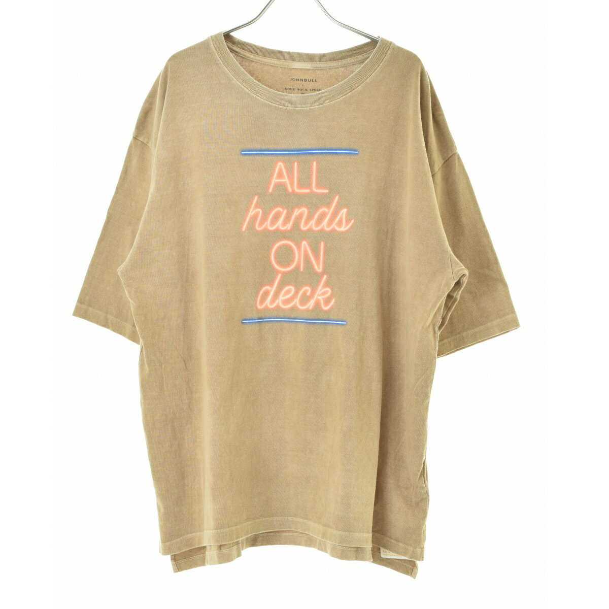 【中古】【期間限定値下げ】JOHNBULL × GOOD ROCK SPEED / ジョンブル × グッドロックスピードZC801 コラボTシャツ (ALL hands ON deck)五分袖Tシャツ【cacfaiae-l】