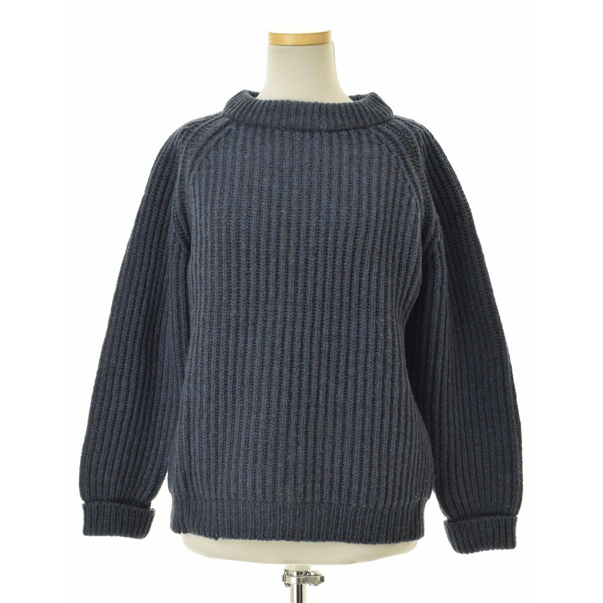 【中古】EDDIE BAUER / エディーバウアー80s 黒タグ ローゲージ長袖ニットセーター【caceahaj-l】