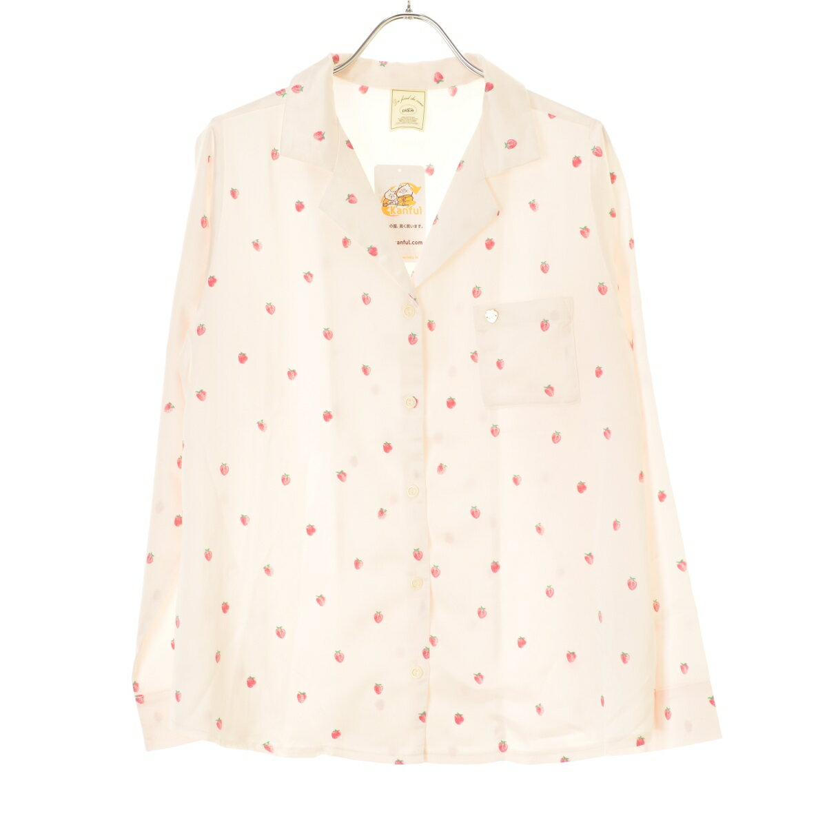 【中古】gelato pique / ジェラートピケいちご柄パジャマ長袖シャツ【cacgabci-l】