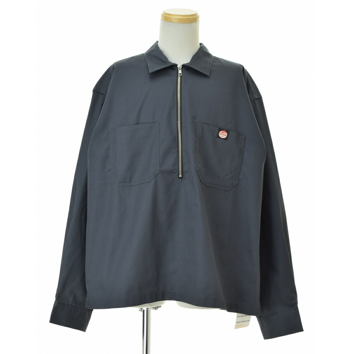 【中古】【期間限定値下げ】RED KAP × FREAK'S STORE / レッドキャップ × フリークスストア25AW 別注 ハーフジップ プルオーバー ロングスリーブ シャツ長袖シャツ【cacgafbd-m】