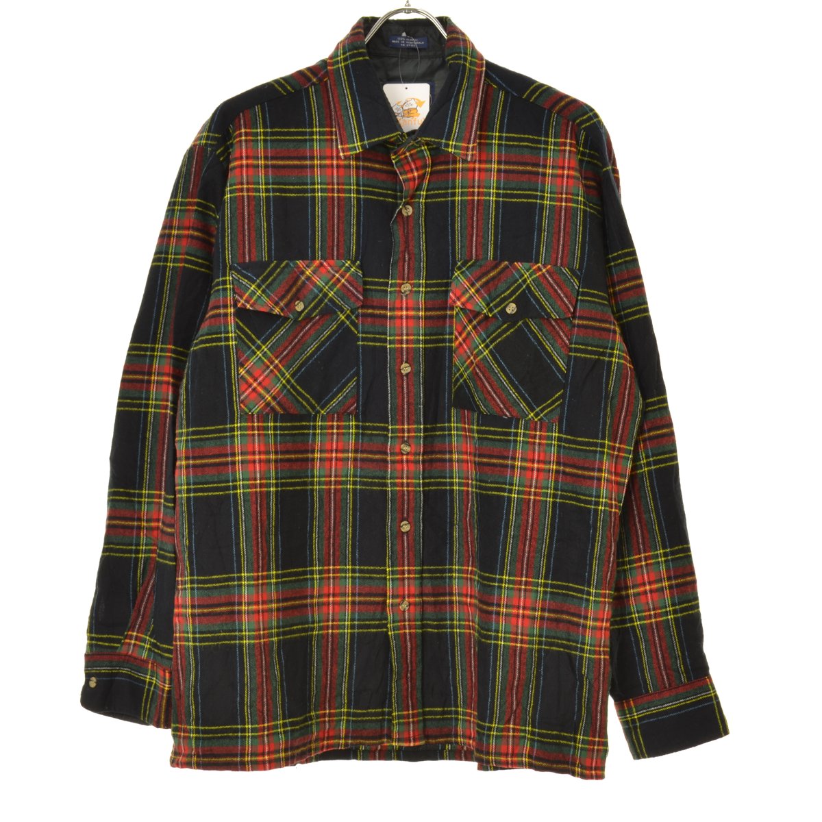 【中古】ALPINE TRAILタータンチェック アクリル長袖シャツ【cacgadbe-m】