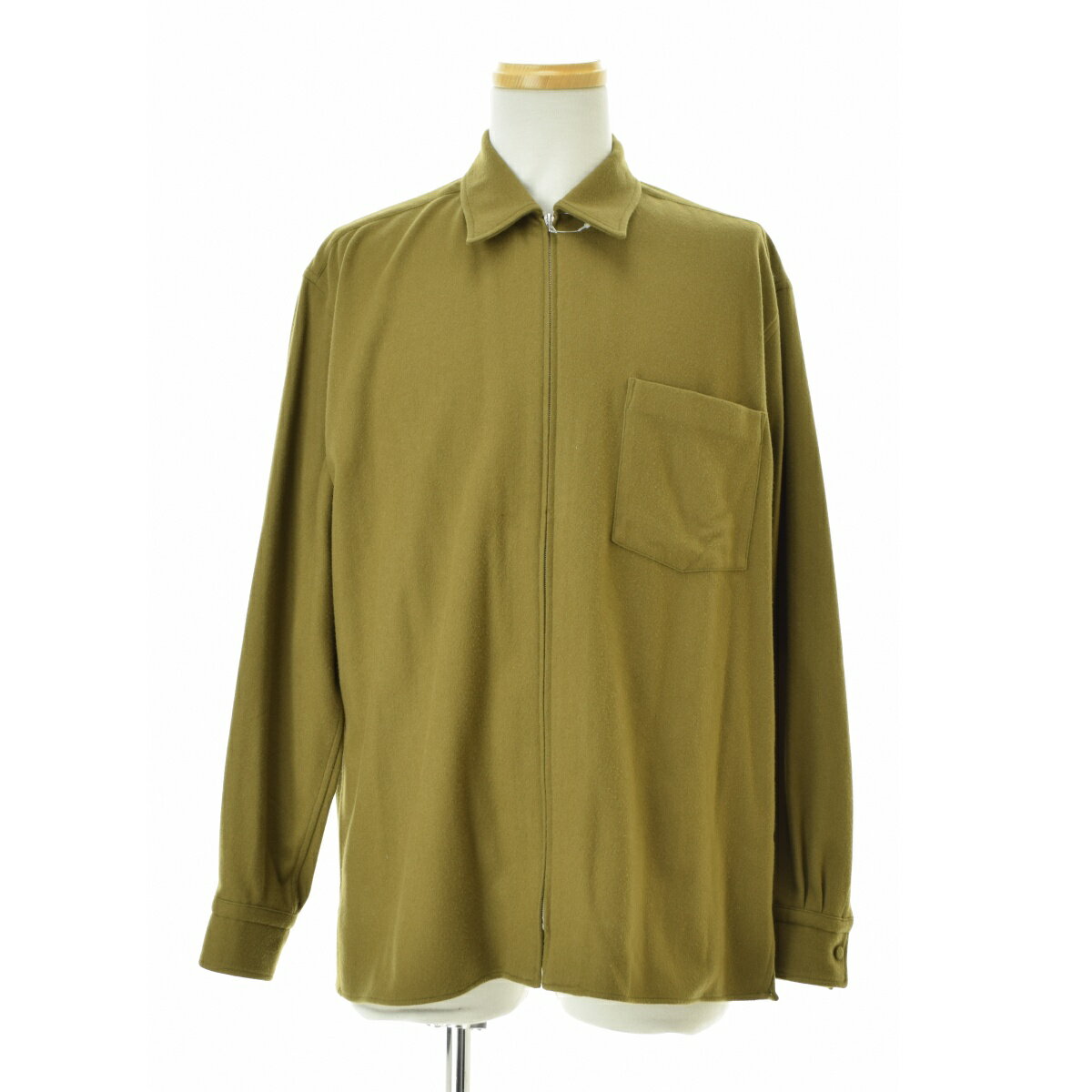 【中古】AURALEE / オーラリーA9AS02WF SUPER SOFT WOOL FLANNEL ZIP SHIRTS スーパーソフトウールフランネルジップ長袖シャツ【送料無料】【cacgadbe-m】