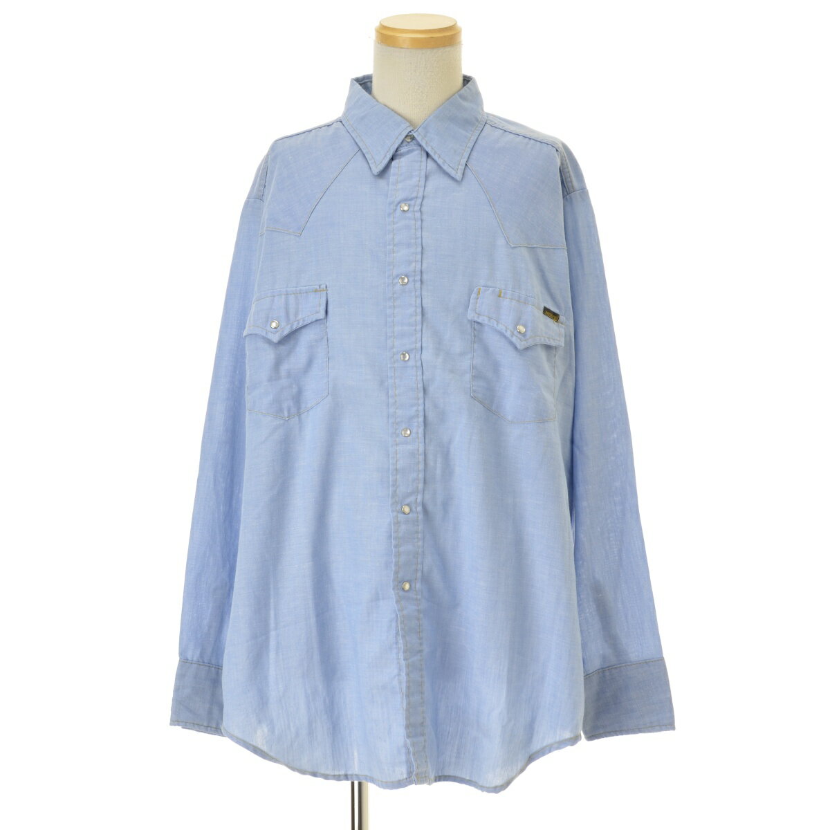 【中古】SEARS / シアーズ80s シャンブレーウエスタン長袖シャツ【cacgabaj-m】