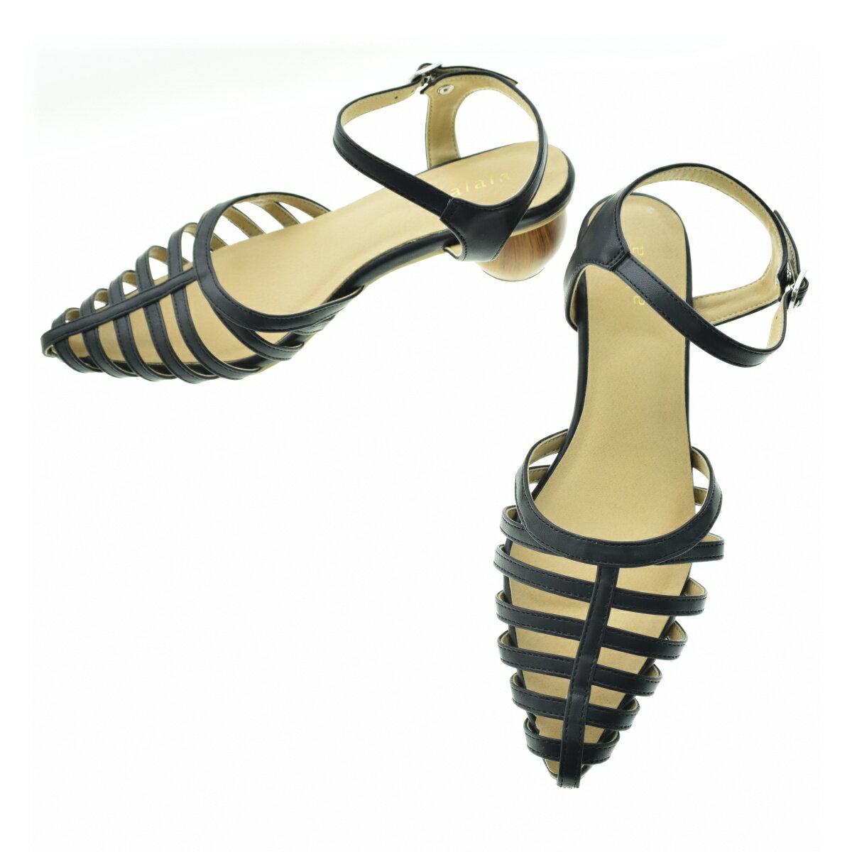 【中古】alala / アララスフィアヒールボーン グルカサンダル【caceaibi-z】