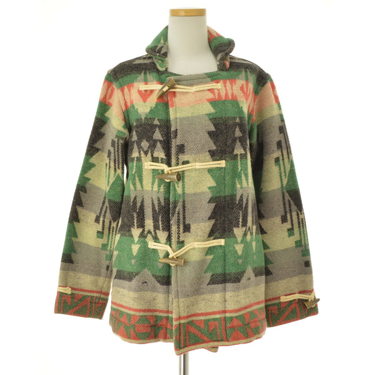 Rakuten - 【中古】BEAMS BOY / ビームス ボーイIM11114BB ネイティブブランケット ダッフルウールジャケット【cacfacca-l】