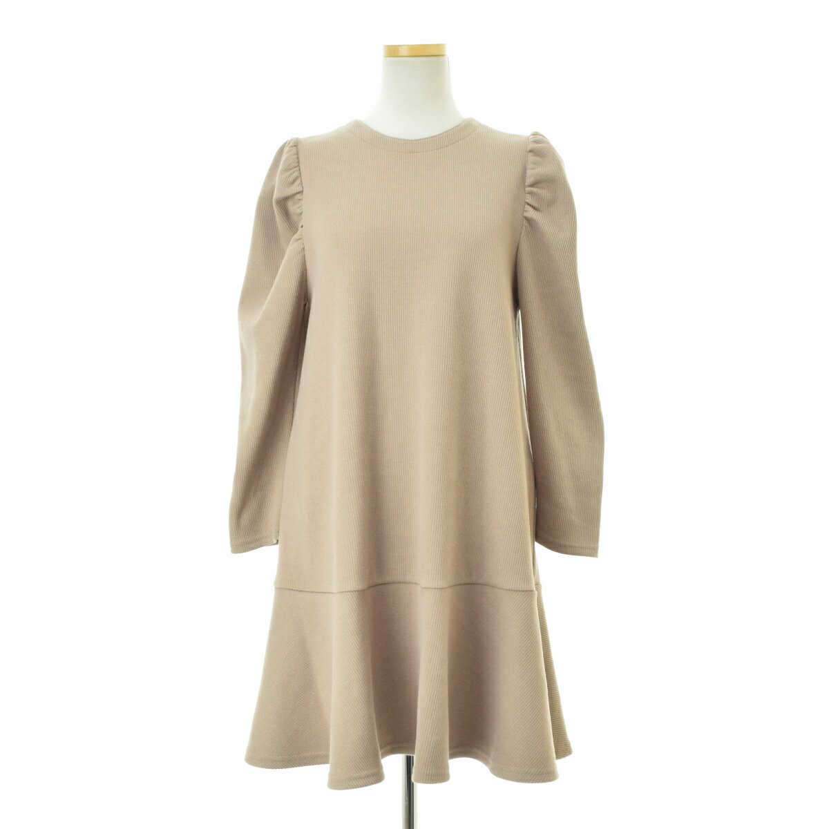 Rakuten - 【中古】【期間限定値下げ】tocco closet186-161060 パワーショルダーリブニットソーワンピース長袖ワンピース【cacgadci-l】