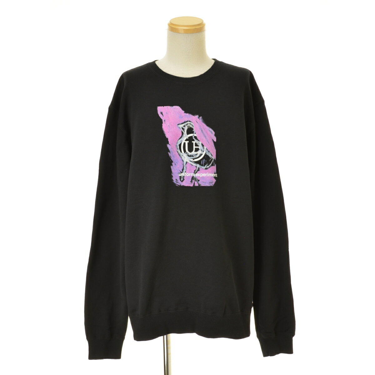 【中古】UNIFORM EXPERIMENT / ユニフォームエクスペリメント25AW UE-252028 ASGER JORN: PORTRAIT SWEATSHIRT長袖スウェット【cacfbcaf-m】