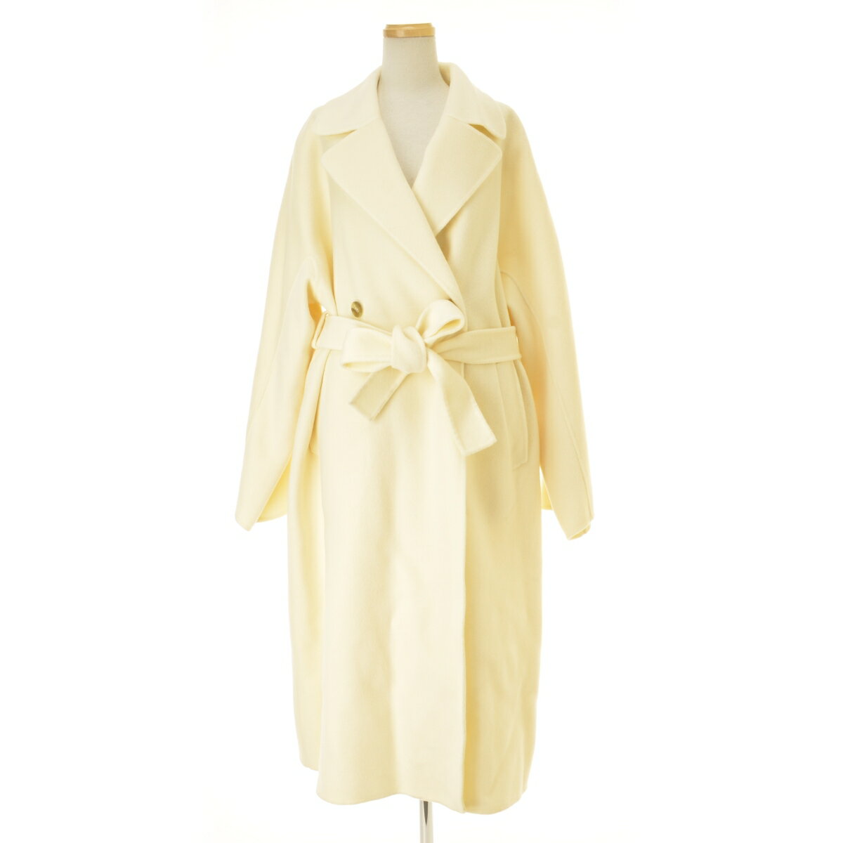 ルシェルブルー ダブルフェイスロングコート キャメル LE CIEL BLEU｜ダブルフェイスラップコート/Double Face Wrap Coat