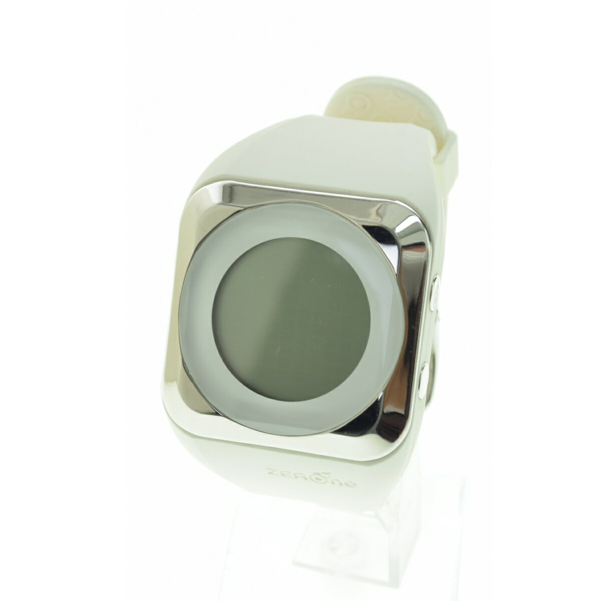 【中古】ZERONEジャンク品 HD100110 HD White Silver Digital Watchウォッチ 時計【caceaebb-z】