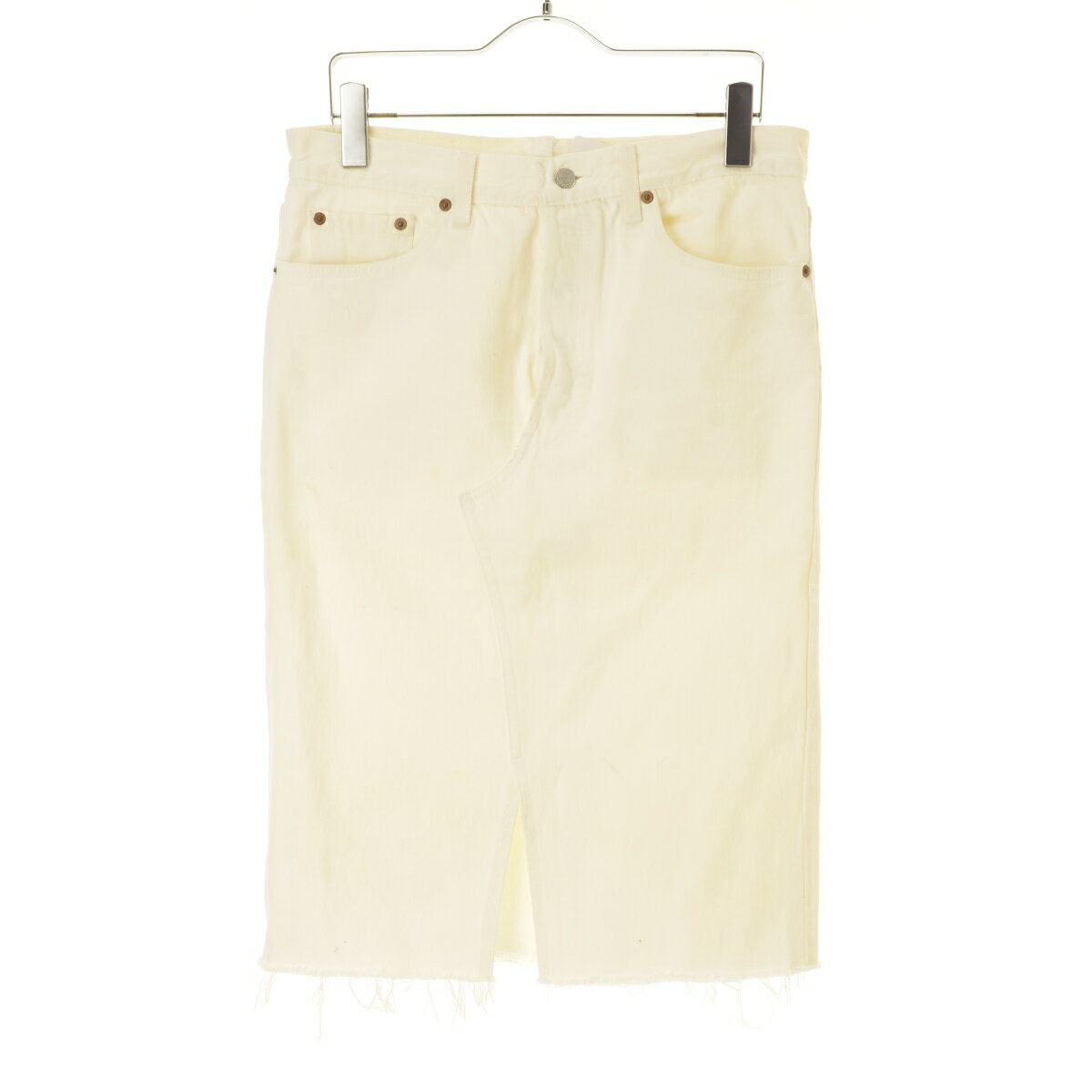 【中古】LEVIS / リーバイスリメイク ホワイトデニムスカート【cacgafcc-l】