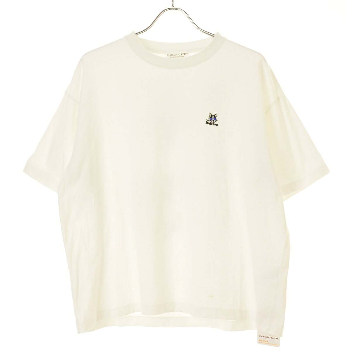 【中古】CIAOPANIC TyPy / チャオパニックティピーTYZ2051506A0006 DOGS ユニセックスアニマル刺繍ロゴ半袖Tシャツ【cacgahbe-m】