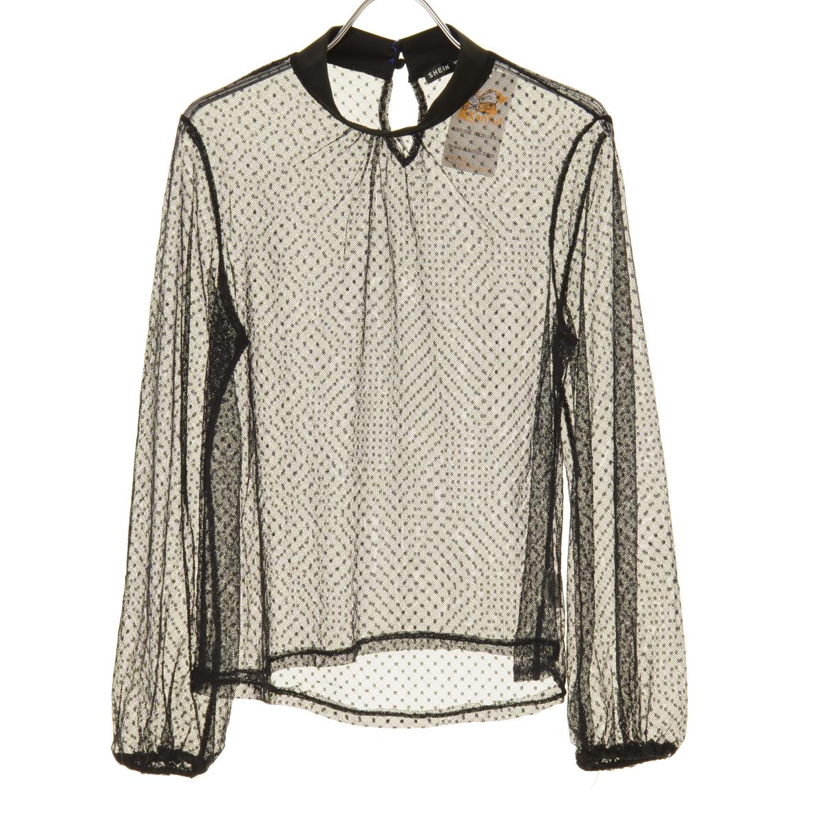 【中古】SHEIN / シーインドットチュールレース長袖カットソー【cacgaeaj-l】