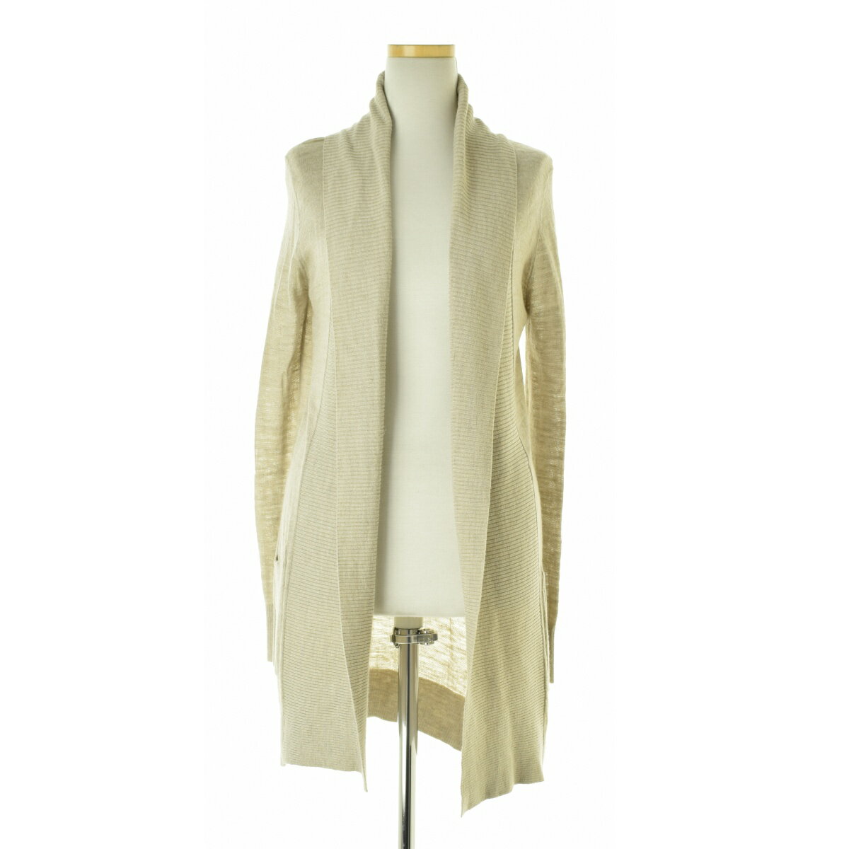 【中古】M-PREMIER / エムプルミエリネン混レーヨンロング長袖カーディガン【cacfaeae-l】