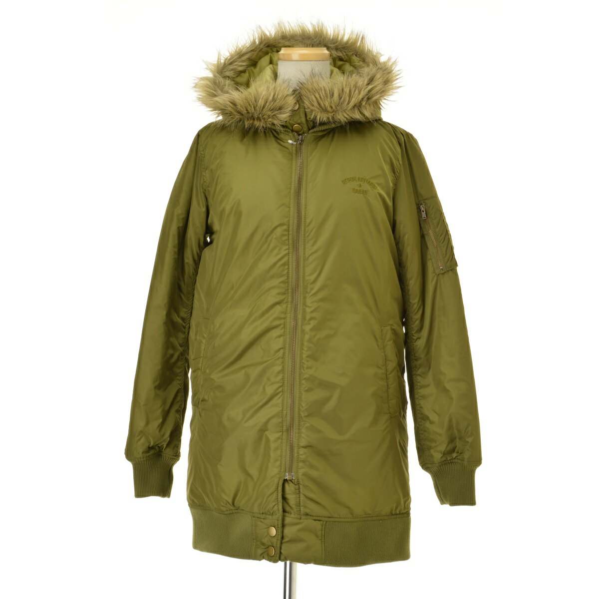 【中古】【期間限定値下げ】repipi armario / レピピアルマリオRA070074TS フェイクファー付中綿コート【caceadaj-l】