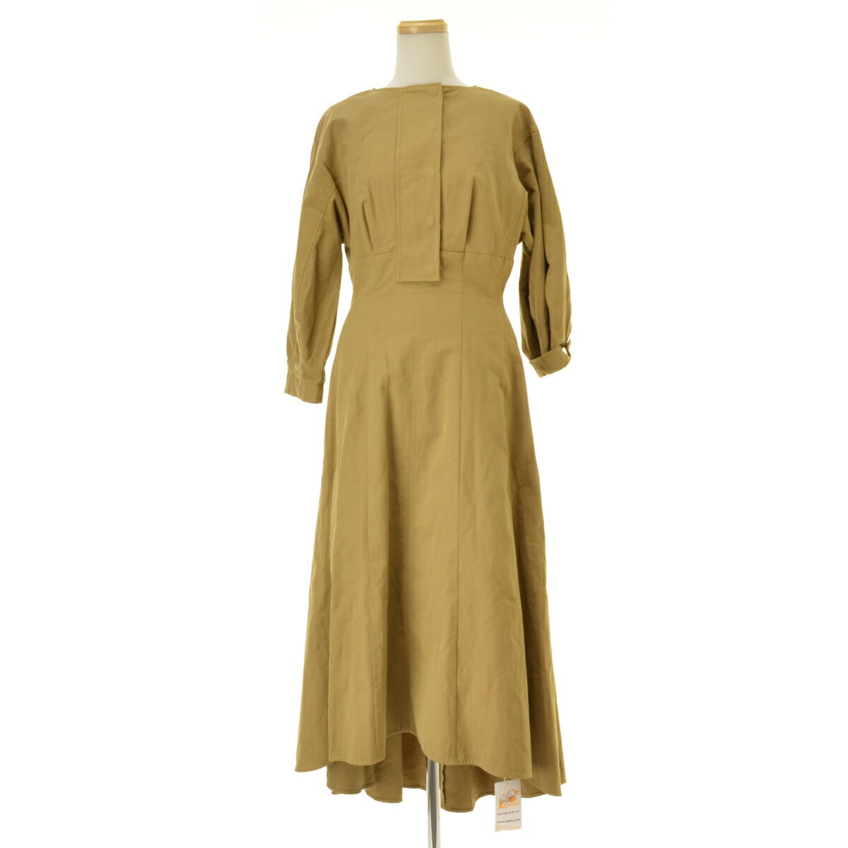 【中古】CASA FLINE / カーサフライン1183305022 ボリュームスリーブロング長袖ワンピース【cacgadbe-l】