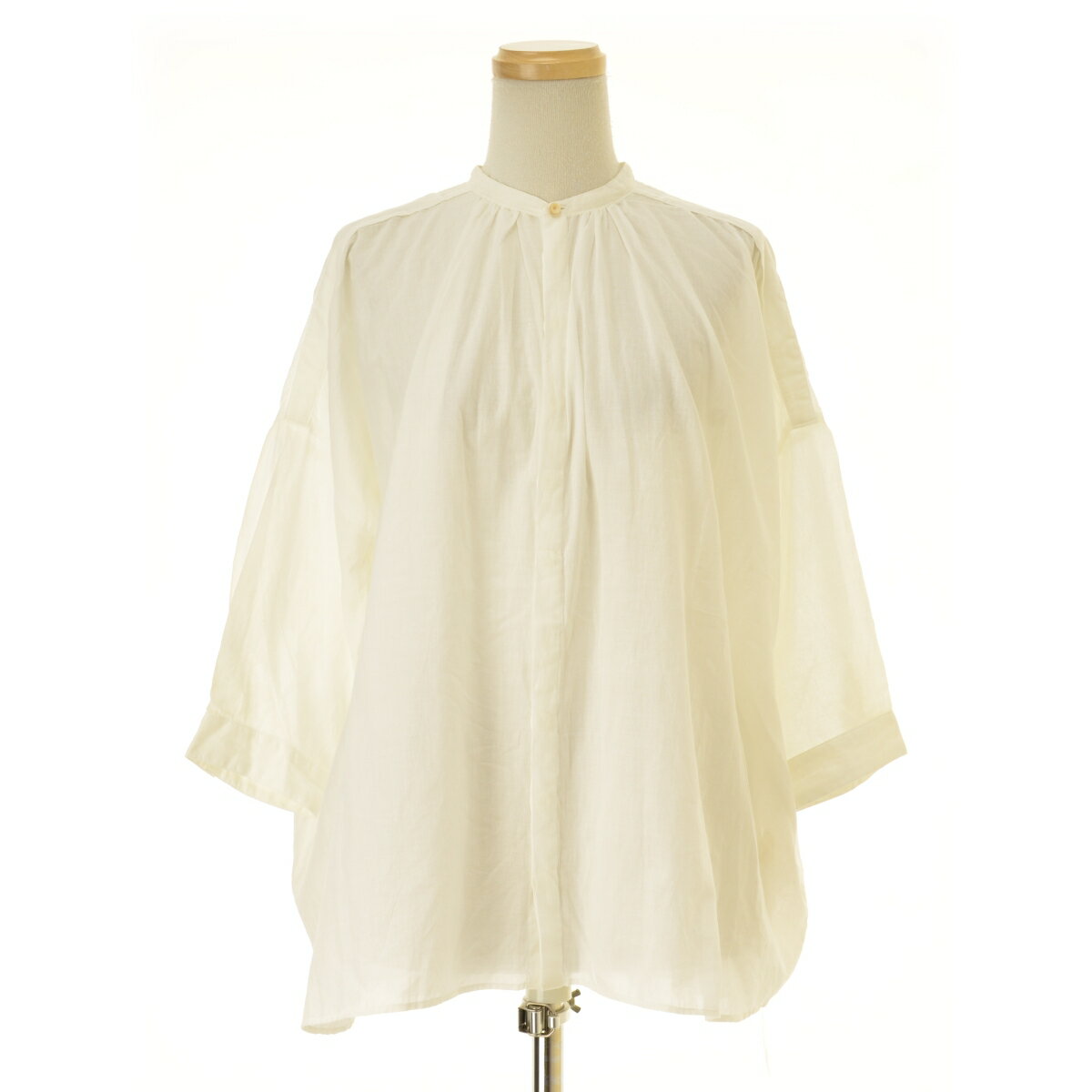 【中古】suzuki takayuki / スズキタカユキT001-14 khadi shirt カディシャツ七分袖ブラウス【cacgabcg-l】