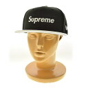 【中古】SUPREME × NEW ERA / シュプリーム × ニューエラ22SS 2-Tone Box Logo 2トーン ボックスロゴベースボールキャップ【cacfafdb-z】