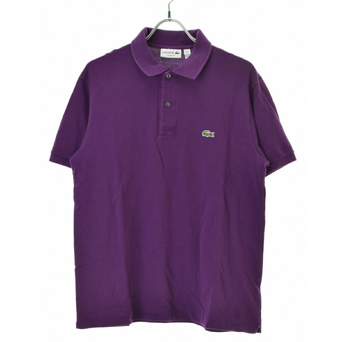 Rakuten - 【中古】LACOSTE / ラコステCLASSIC FIT ワンポイント刺繍 鹿の子半袖ポロシャツ【cacgaebd-m】