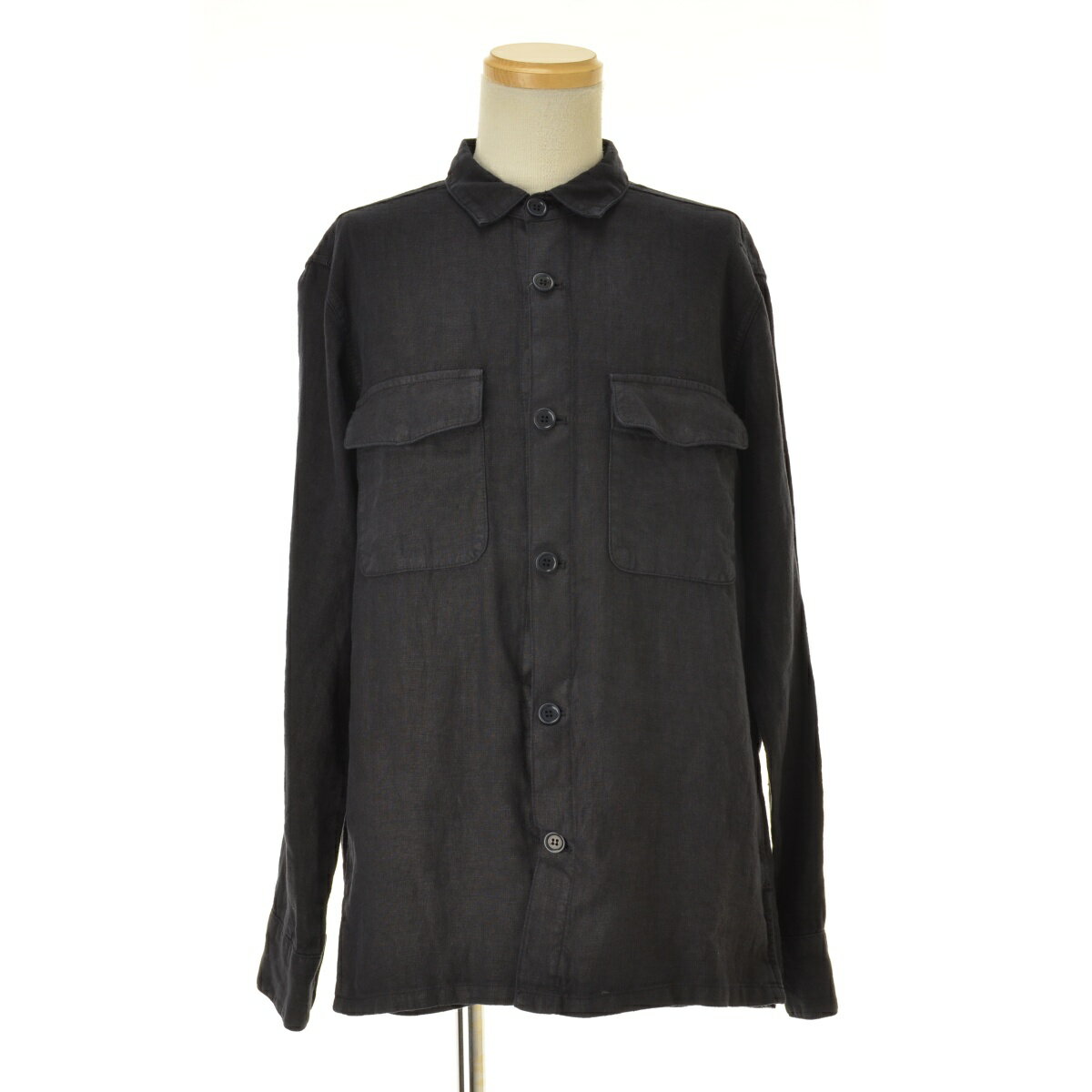 美品 BAGUTTA バグッタ シャツ XS リネン100％ 長袖 ブラウス ワイシャツ レディース AM7203A28 Bagutta（バグッタ） 美品 シャツ XS リネン100％ 長袖 ブラウス