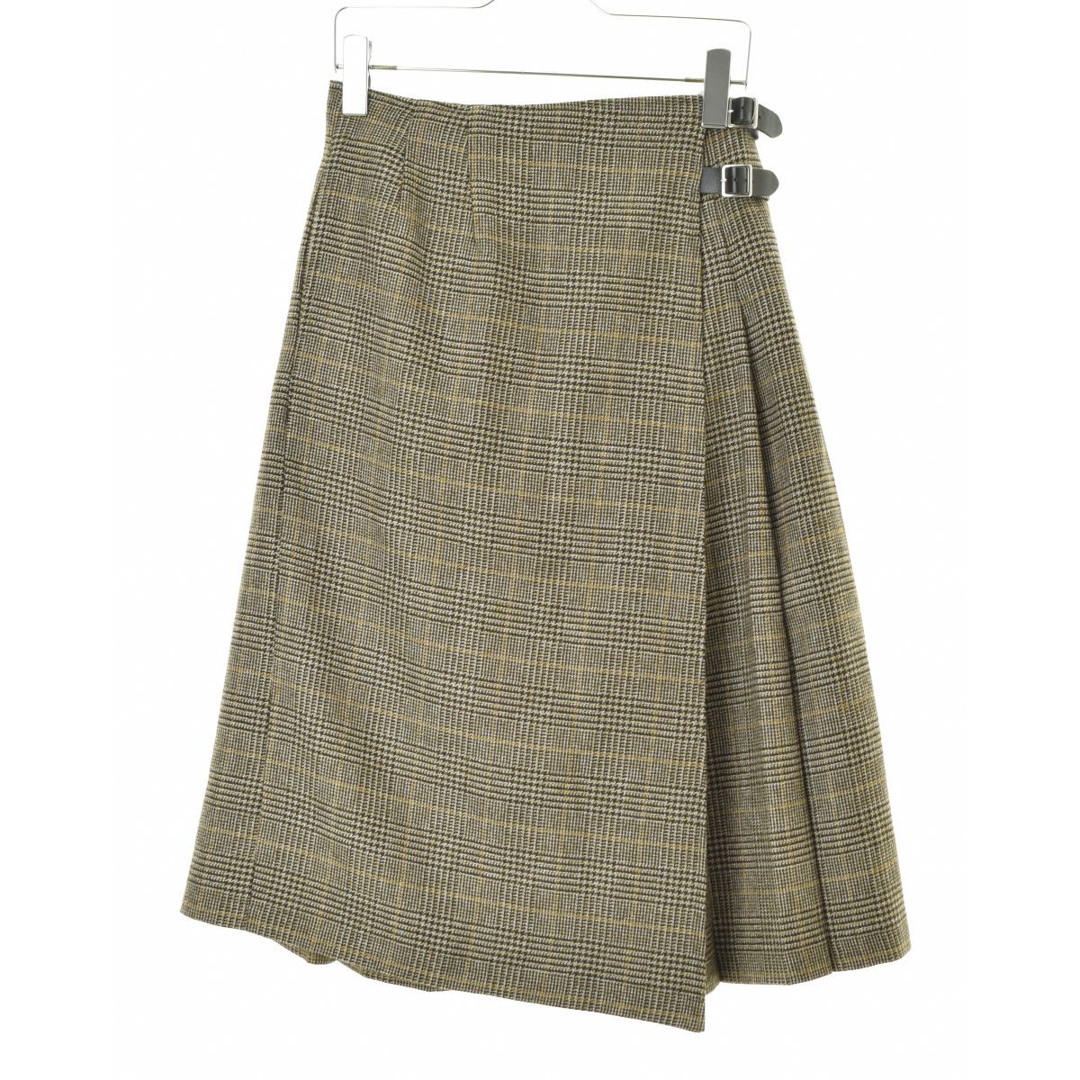 樂天商城 - 【中古】foufouFF212SK02 glen check tuck wlap skirt スカートロングスカート【cacgacbe-l】