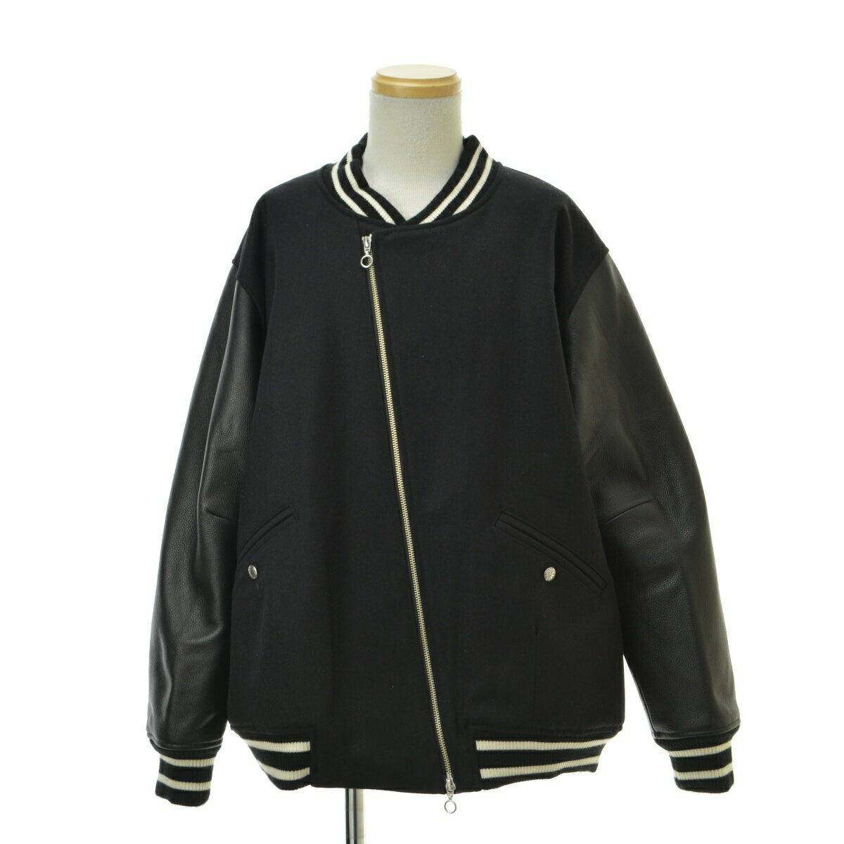 【中古】rehacer / レアセル01230100011 Slant Riders Studium JKT スラントライダーススタジアムジャケットベースボールジャケット【cacgadce-m】