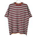 【中古】Infulence / インフルエンスINSUF-5502 ポケット付 ボーダー半袖Tシャツ【caceajbg-m】