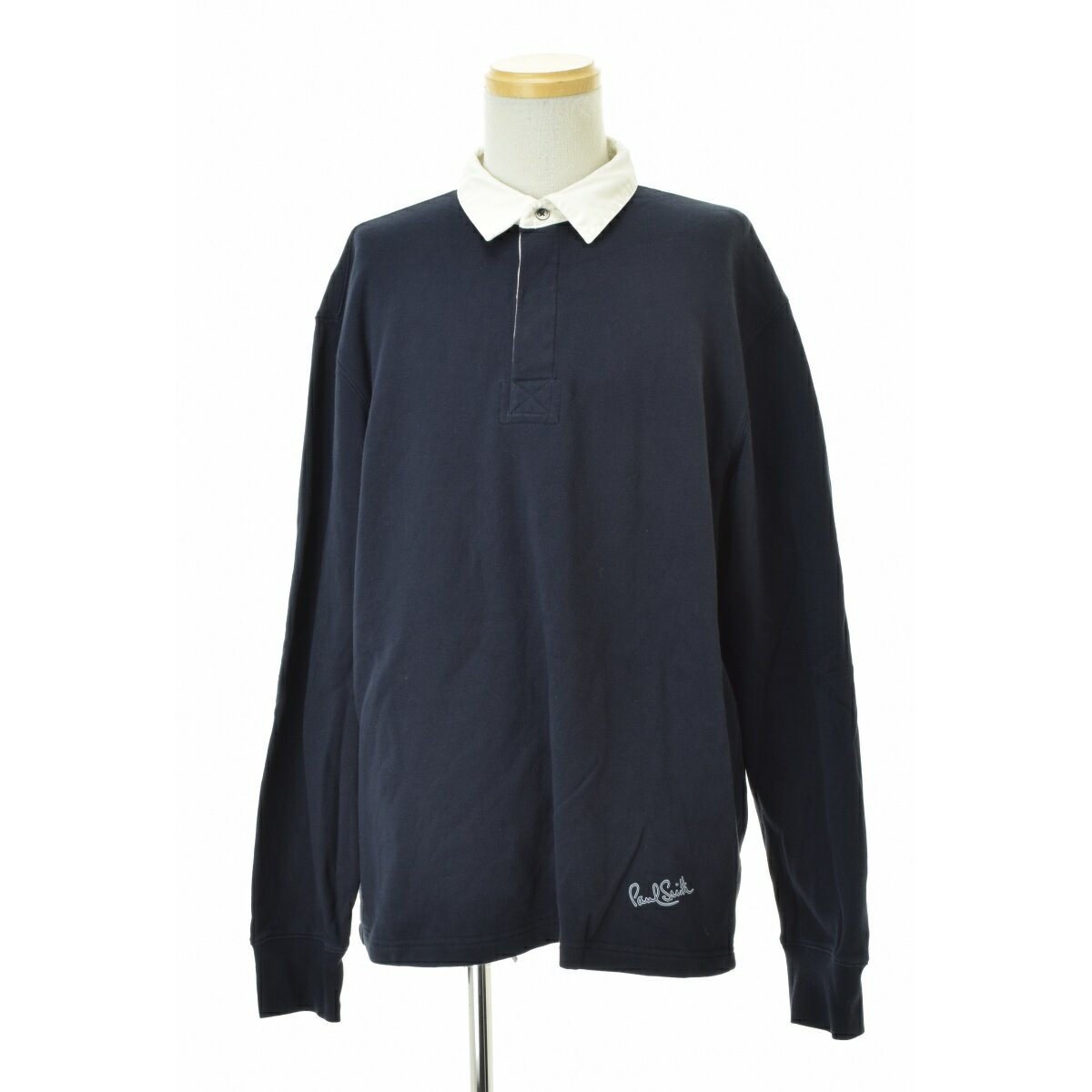【中古】【期間限定値下げ】PAUL SMITH / ポールスミス153558 コントラストカラー スウェット長袖ポロシャツ【cacgadcg-m】