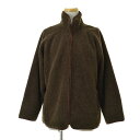 【中古】OUTBROOKナイロン×シルク リバーシブルフリースジャケット【cacfacae-m】