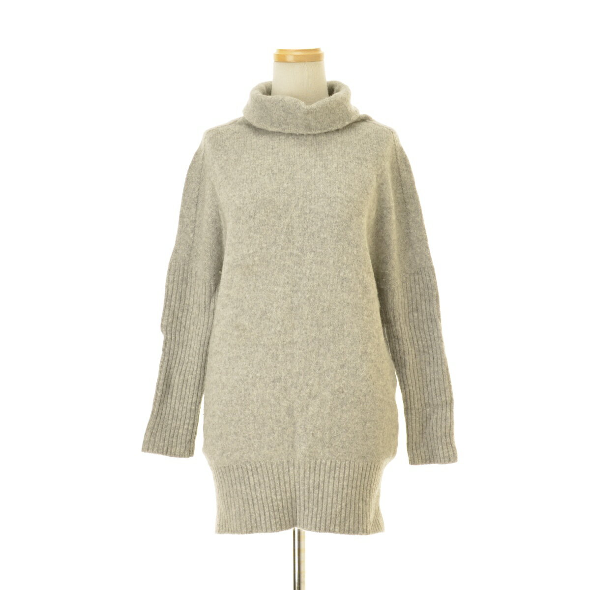 【中古】【期間限定値下げ】UNTITLED / アンタイトルウールカシミヤ タートルネック長袖チュニック【cacfbbda-l】