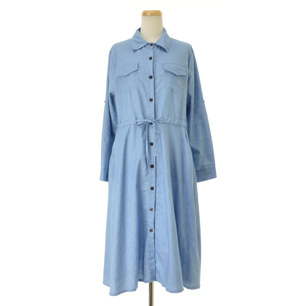 【中古】MEW'S REFINED CLOTHES / ミューズリファインドクローズシャツ長袖ワンピース【cacgaibi-l】