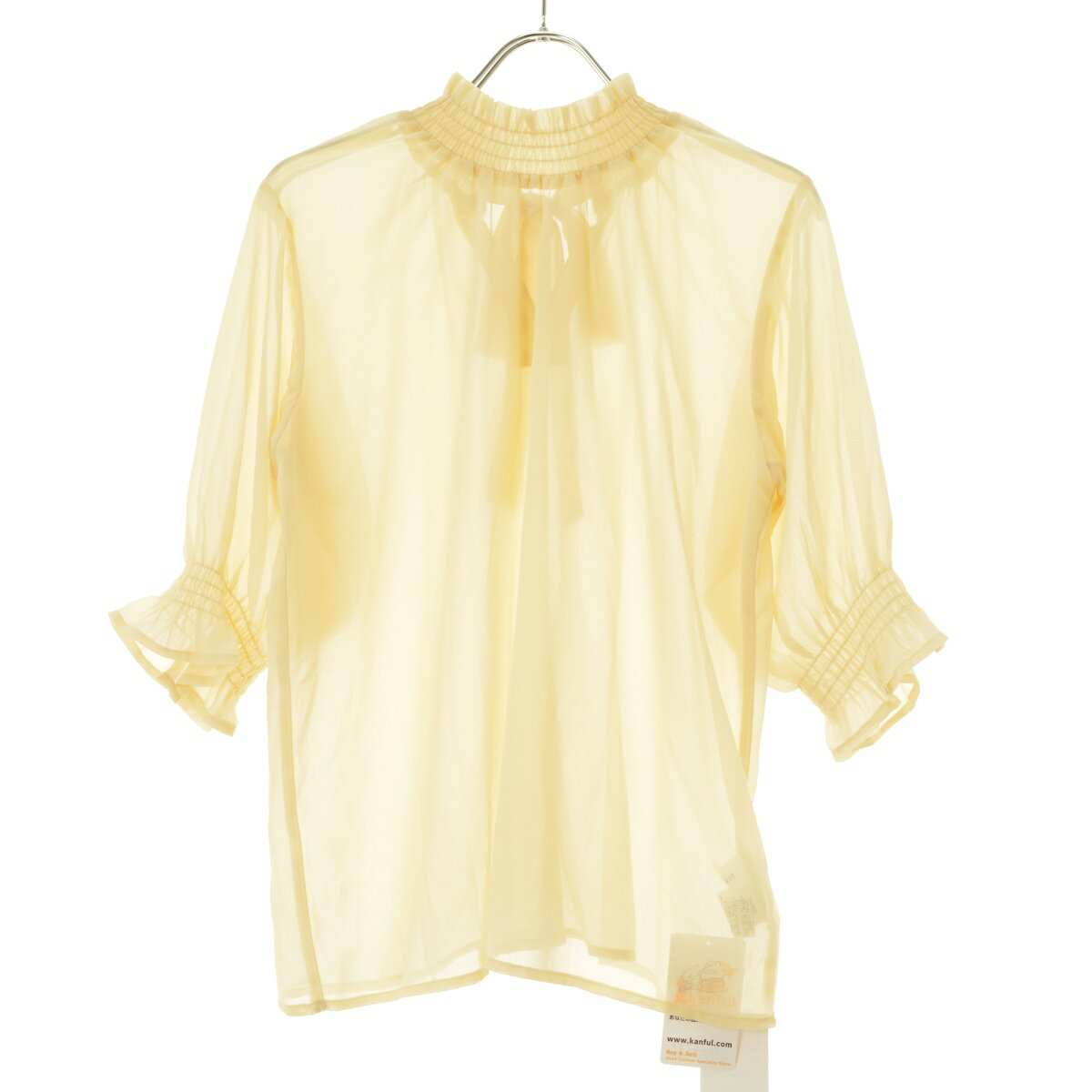 Rakuten - 【中古】UNFIELDシアー五分袖ブラウス【cacfbbad-l】