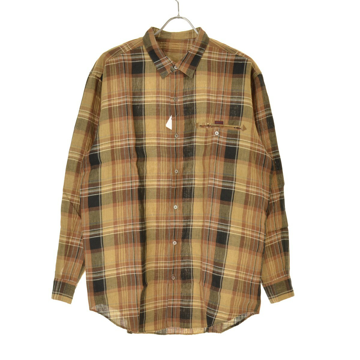 樂天商城 - 【中古】PAPAS / パパスD0471FBC45 WALL GUY チェックリネン長袖シャツ【cacgafaj-m】