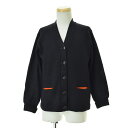 【中古】LASLEY KNITTING CO.50s〜 レタードニット長袖カーディガン【caceahba-m】