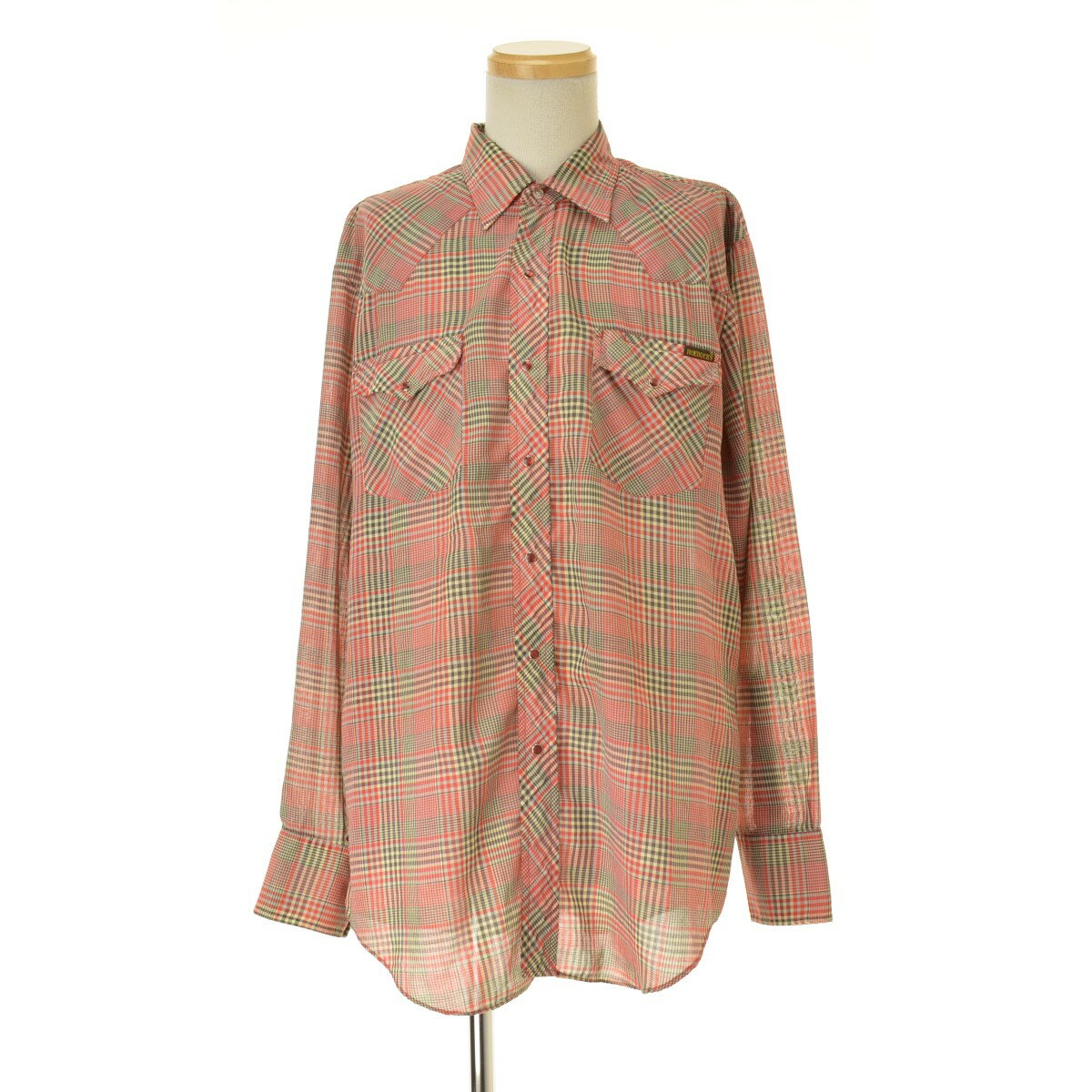 【中古】ROEBUCKS / ローバックス シアーズローバック70s チェック柄 ウエスタン長袖シャツ【caceagag-m】