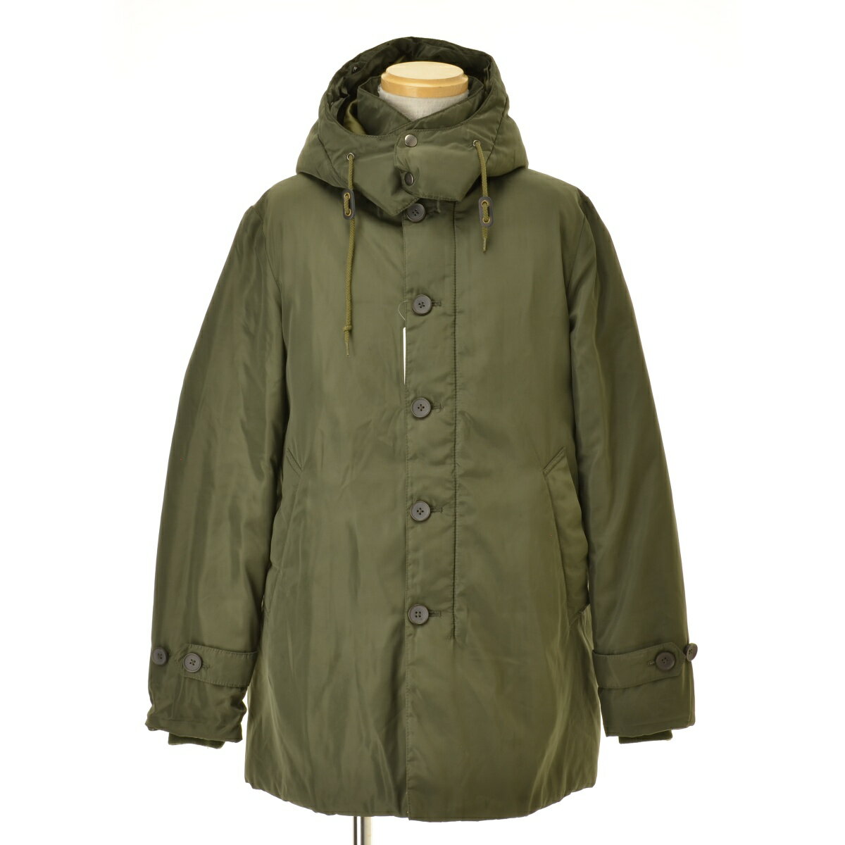 Leather - 【中古】Navyフード付き 中綿コート【cacgacah-m】