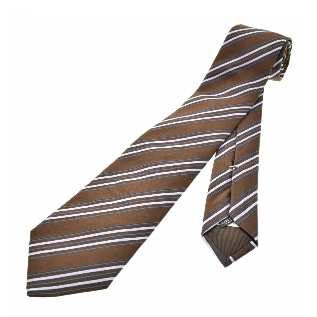 【中古】【期間限定値下げ】LUIGI BORRELLI / ルイジボレッリイタリア製 レジメンタルストライプネクタイ【cacfahaj-z】