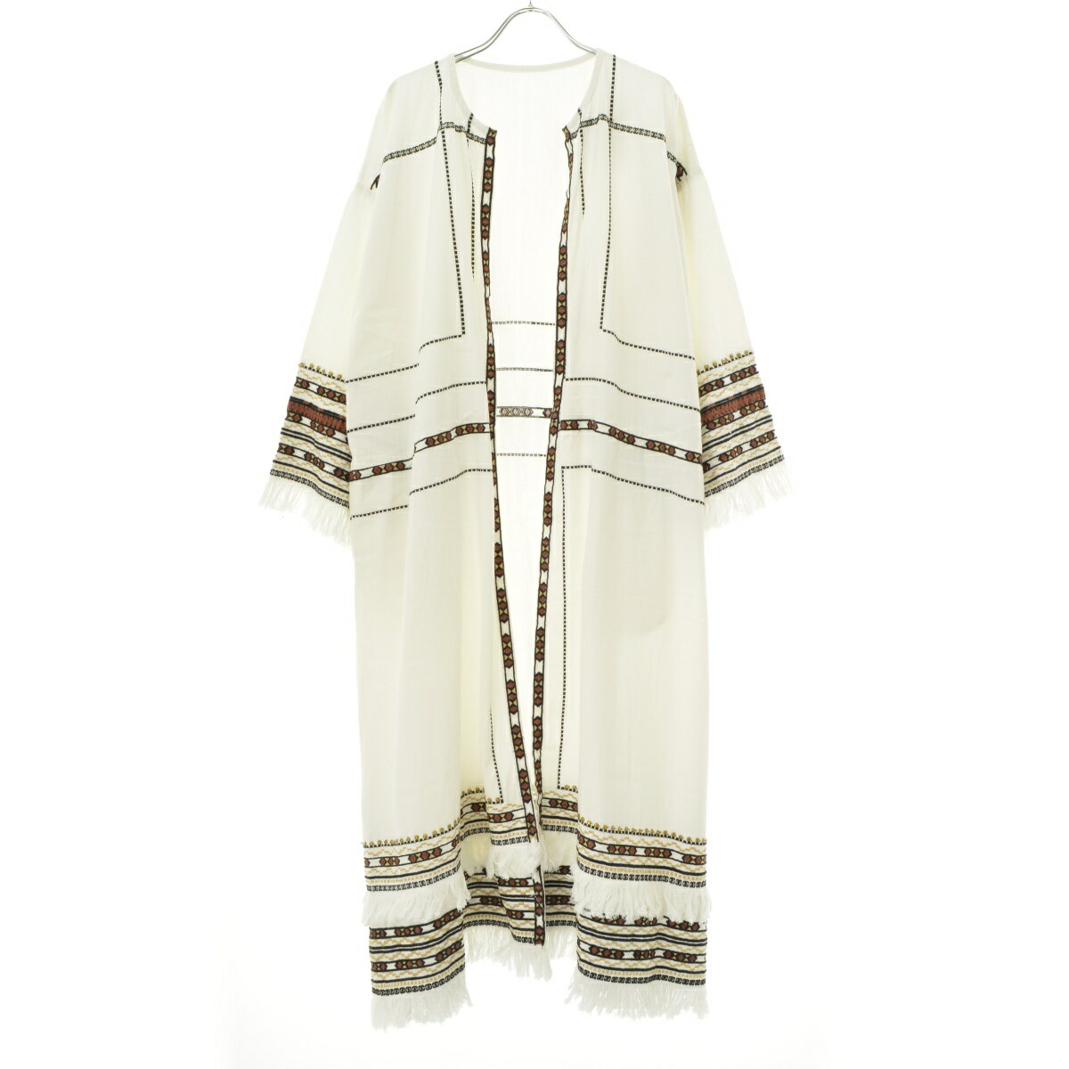 【中古】CIAOPANIC TyPy / チャオパニックティピーindiaタッセル刺繍デニムガウン長袖カーディガン【ca..