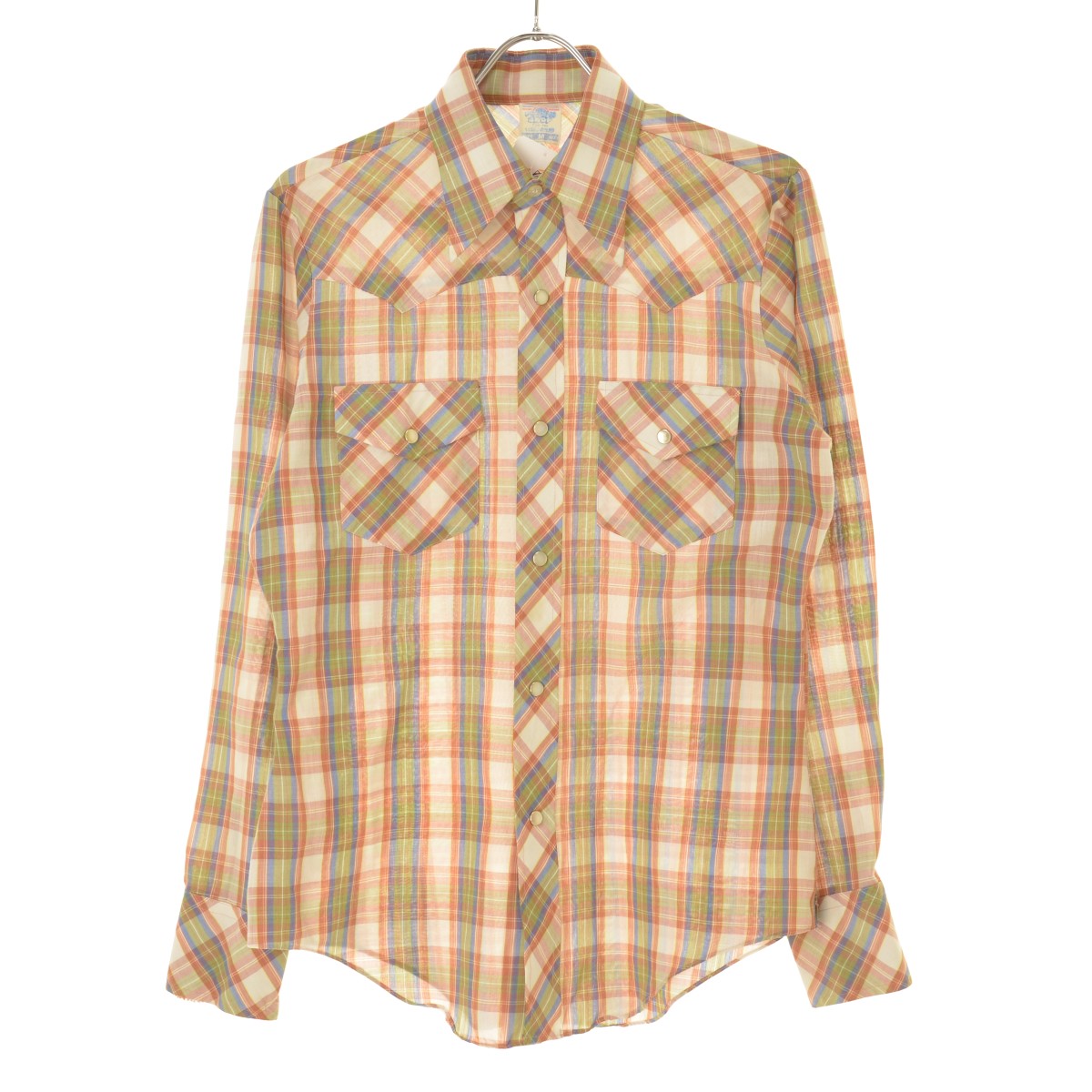 【中古】SEARS / シアーズ70s〜 チェックウエスタン長袖シャツ【caceagbd-m】