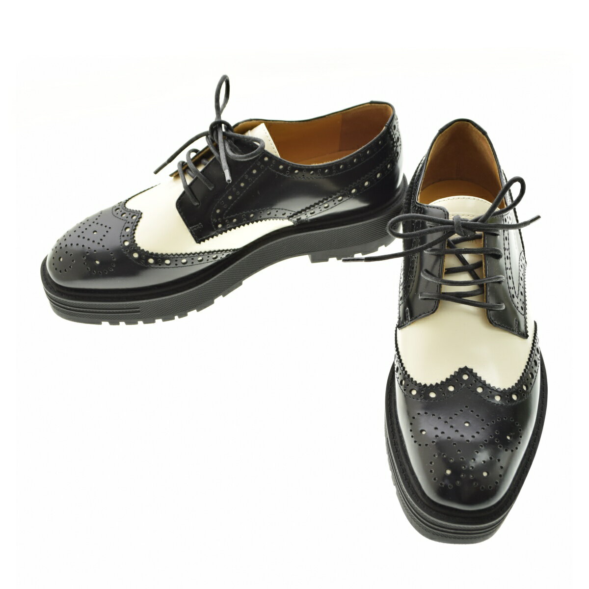 【中古】Christian Dior / クリスチャンディオールMD0923 TEDDY-D ウィングチップ ダービーレザーシューズ【cacgacbf-z】