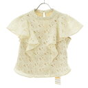 【中古】Her lip to / ハーリップトゥ1222302056 Floral Lace Ruffled Topフレンチスリーブブラウス【cacebaca-l】(4)