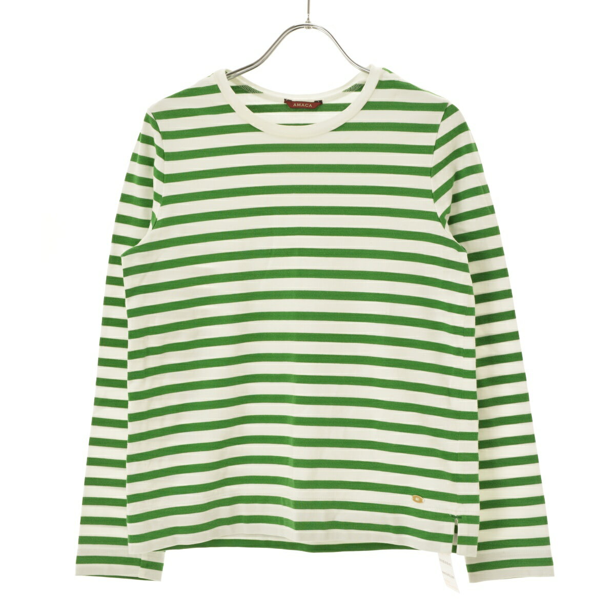 【中古】AMACA / アマカボーダー長袖Tシャツ【cacfaiab-l】