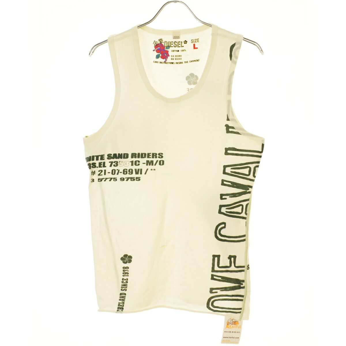 Rakuten - 【中古】DIESEL / ディーゼルプリントノースリーブカットソー【cacgaech-m】