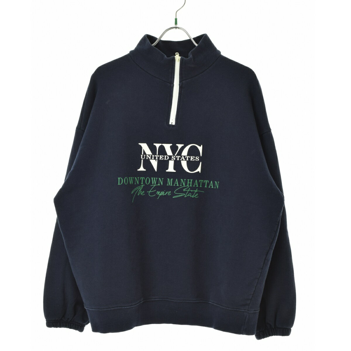 【中古】【期間限定値下げ】VENDOR E.JUNハーフジップ長袖スウェット【cacfafae-m】