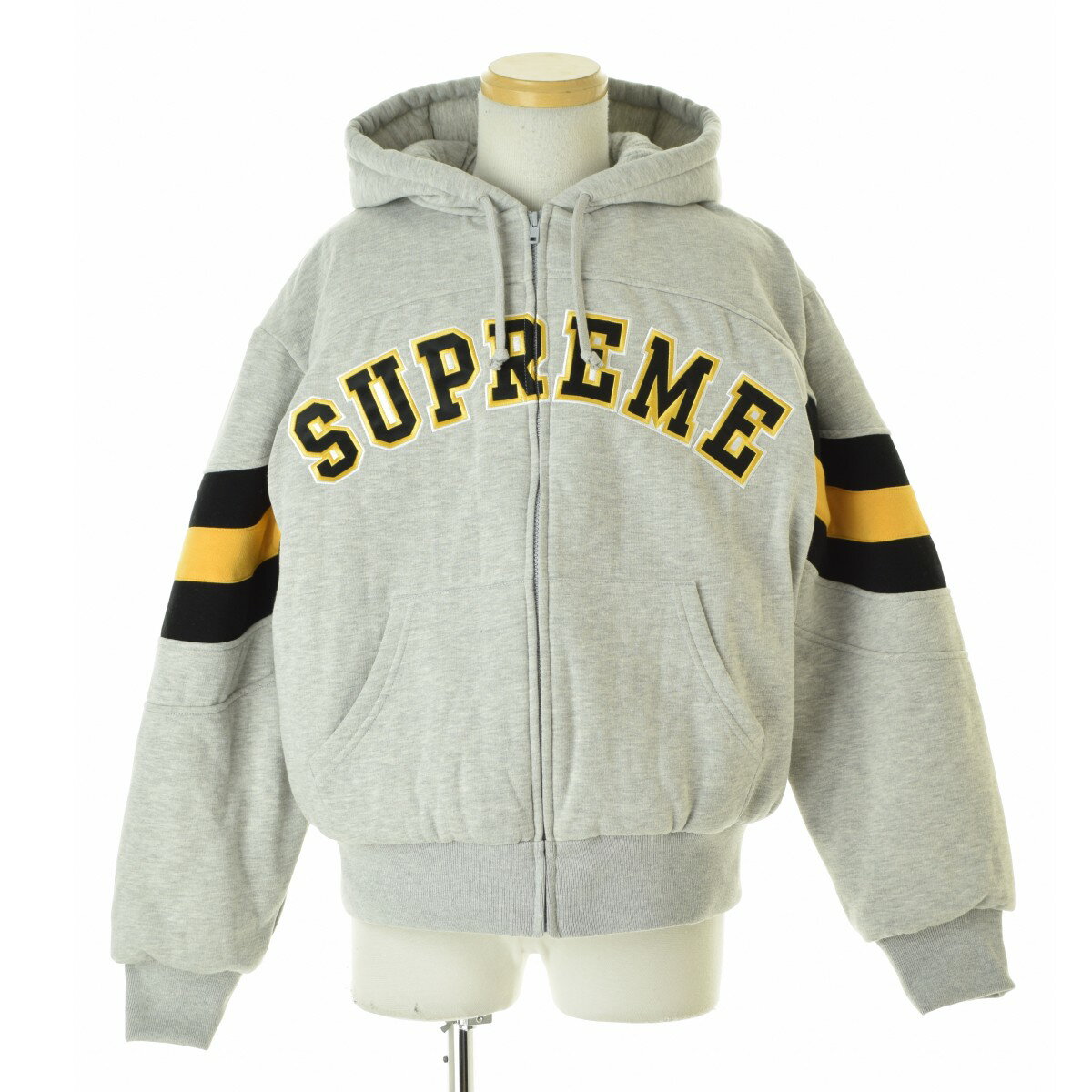 【中古】SUPREME / シュプリーム26SS Filled Zip Up Hooded Sweatshirt Heather Greyジップアップスウェットパーカー【cacgadbg-m】