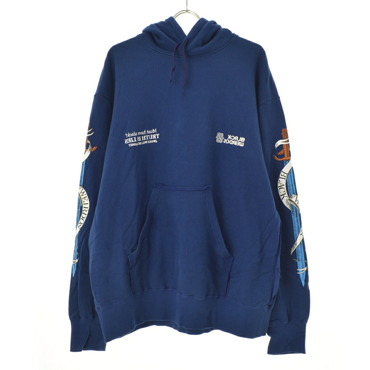 ����š�Black WeirdosREVERSIBLE HOODED SWEATSHIRT ��С����֥륹�����åȥѡ������������åȥѡ�������cacgadad-...